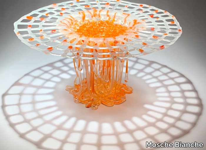 AMBER - Glass sculpture / centerpiece _ Mosche Bianche