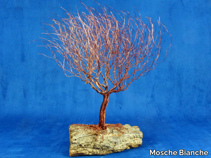 WINTER - Aluminium and olive wood sculpture _ Mosche Bianche