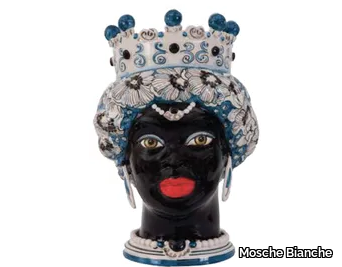 ASTARTE 13 - Terracotta Moorish head _ Mosche Bianche