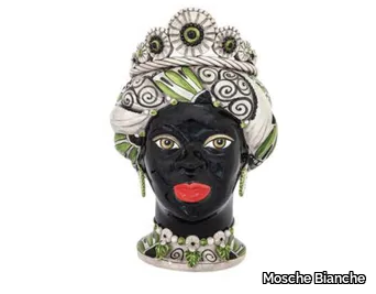 ASTARTE 3 - Terracotta Moorish head _ Mosche Bianche