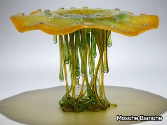 MUSHROOM - Glass sculpture / centerpiece _ Mosche Bianche