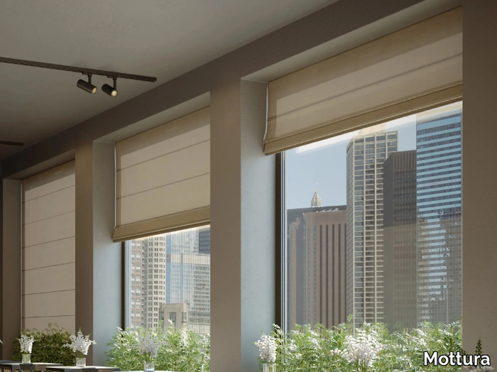 ROTARY 449 - Motorized aluminium roman blinds headrail _ Mottura