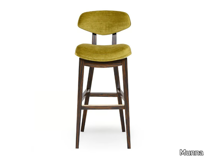 COLEMAN - High chenille stool with back _ Munna