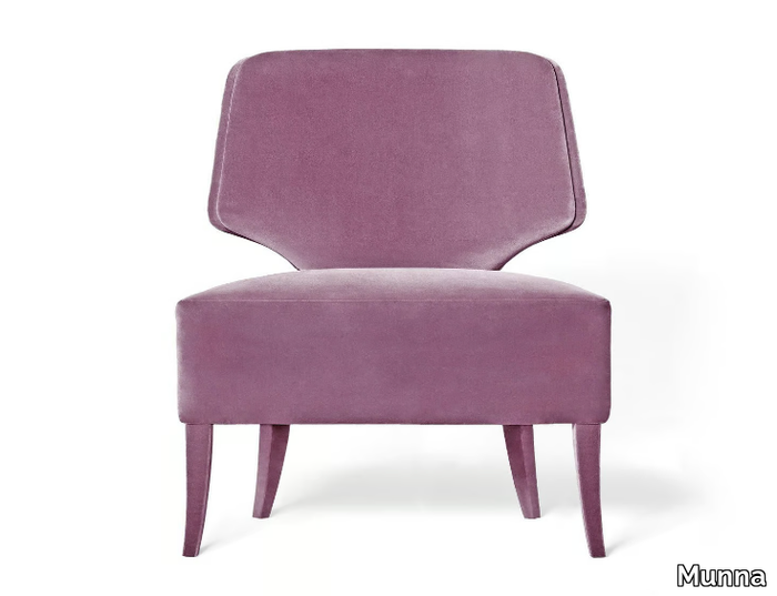 MELODY - Upholstered velvet armchair _ Munna