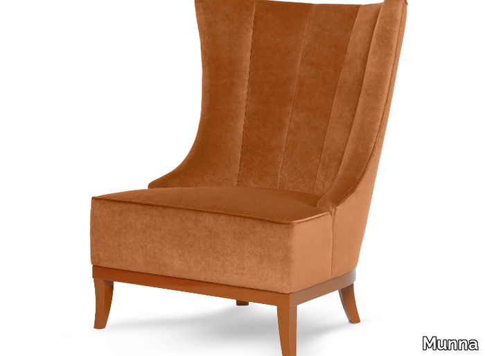 CLEO - Upholstered velvet armchair _ Munna