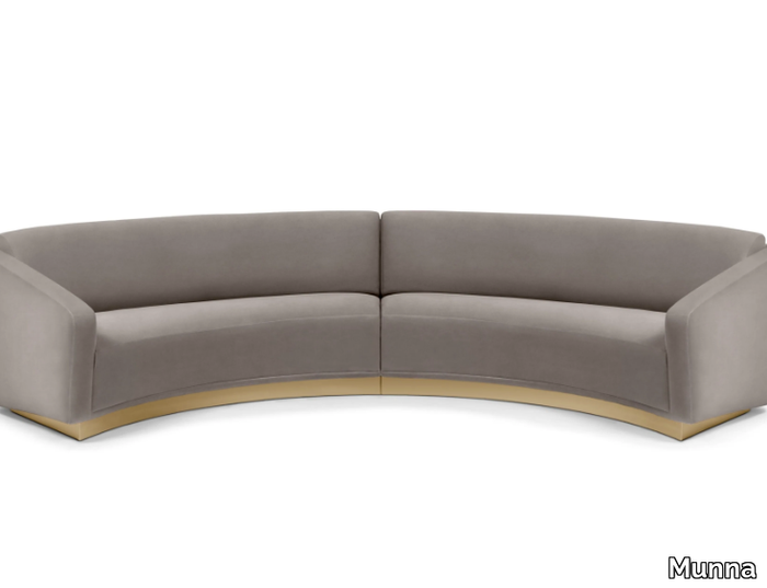 FERDINAND - Curved velvet sofa _ Munna