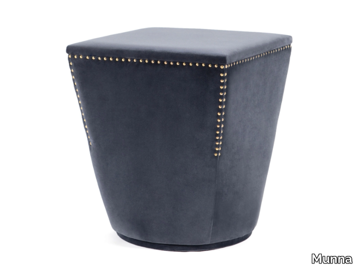 IN BETWEEN - Upholstered velvet pouf _ Munna