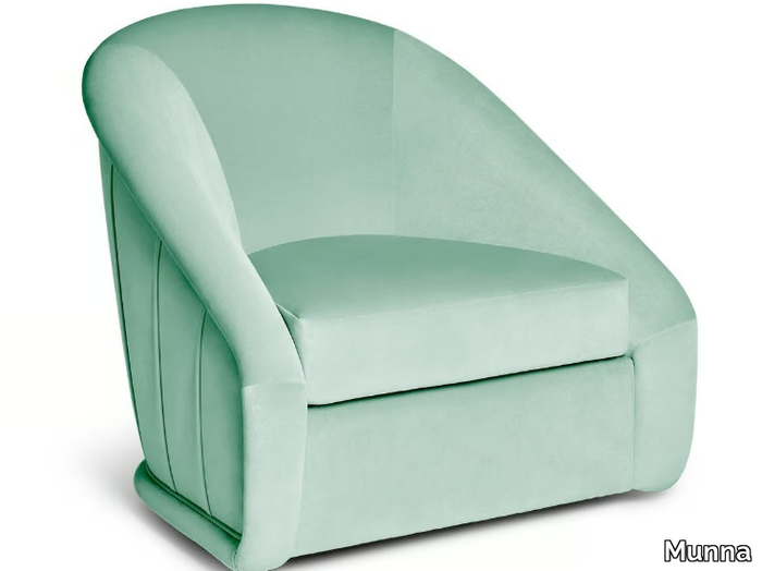 QUEEN B - Swivel velvet armchair _ Munna