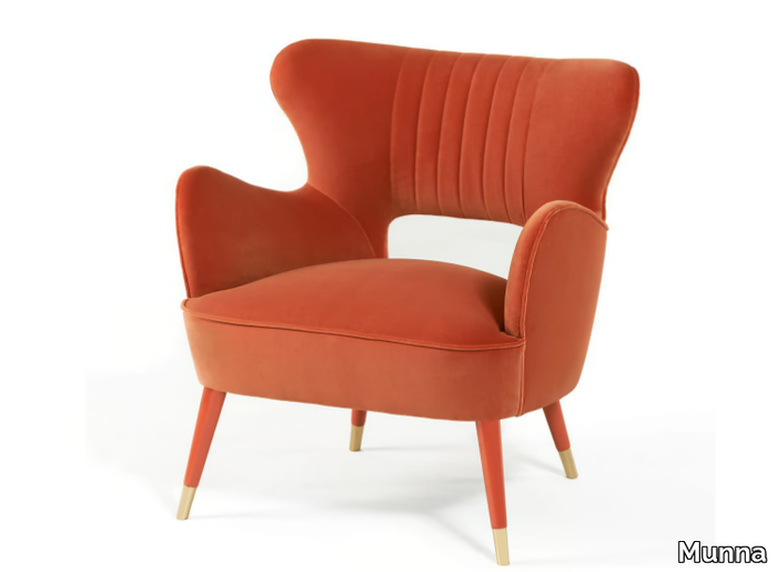 BABE - Velvet armchair with armrests _ Munna