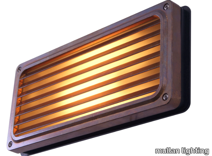 AGHER RECESSED GRILL WALL LIGHT - Handmade brass wall lamp _ mullan lighting