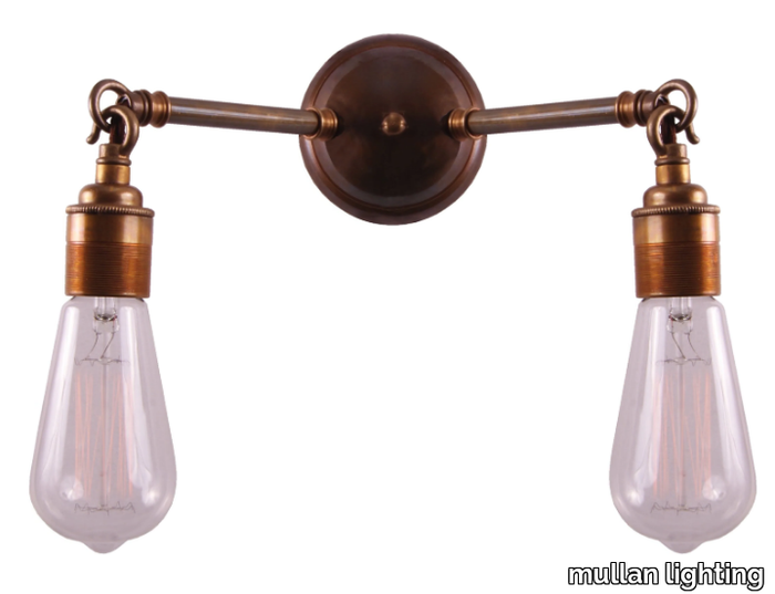 ARRIGO DOUBLE WALL LIGHT - Handmade brass wall lamp _ mullan lighting