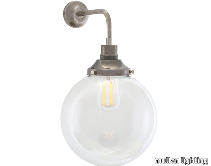 BAMAKO 250MM CLEAR GLOBE WALL LIGHT - Handmade wall lamp _ mullan lighting