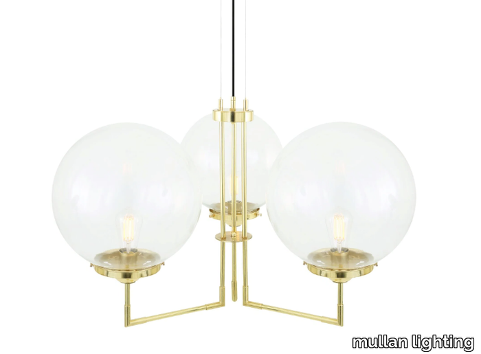 BELLAVARY - Brass chandelier _ mullan lighting