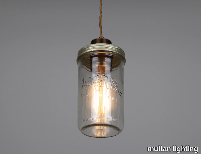 JAM JAR PENDANT LIGHT - Handmade pendant lamp _ mullan lighting