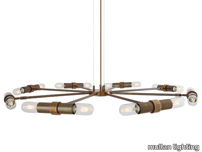 KENDU - Brass chandelier _ mullan lighting