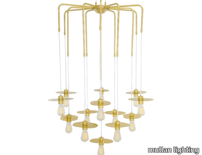 KIGOMA - Brass chandelier _ mullan lighting