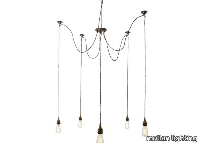 LOME Cluster - Brass chandelier _ mullan lighting