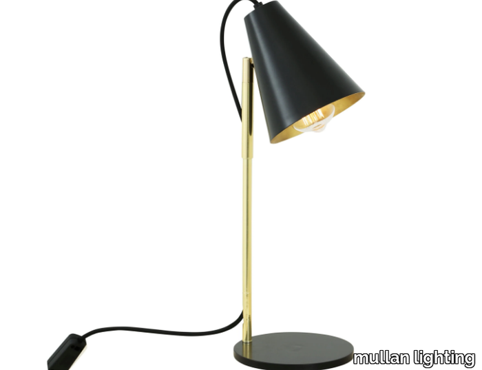 LUSAKA TABLE LAMP - Adjustable brass table lamp _ mullan lighting