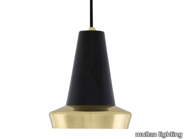 MALABO POLISHED BRASS PENDANT - Handmade brass pendant lamp _ mullan lighting