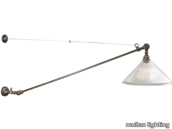 NYX ADJUSTABLE COOLIE GLASS WALL LIGHT - Handmade adjustable wall lamp _ mullan lighting