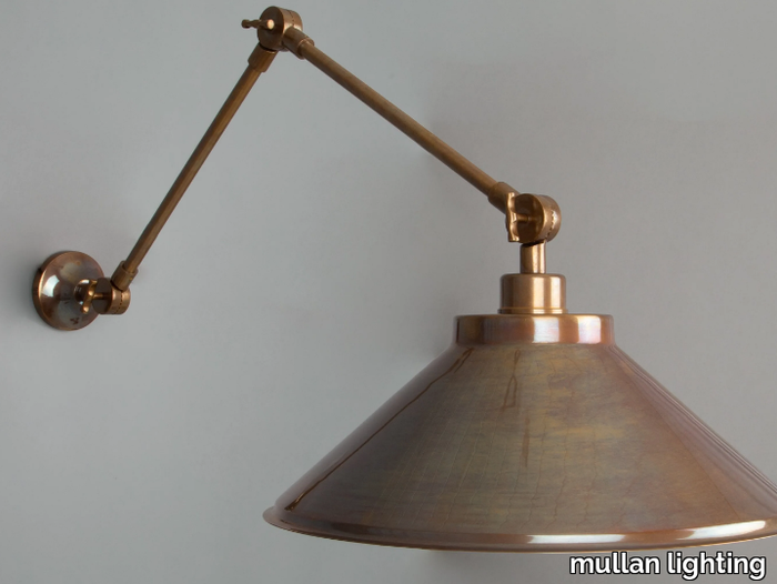 RIO ADJUSTABLE INDUSTRIAL WALL LIGHT - Adjustable brass wall lamp _ mullan lighting