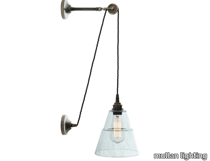 RIGALE COOLIE INDUSTRIAL PULLEY - Handmade wall lamp _ mullan lighting