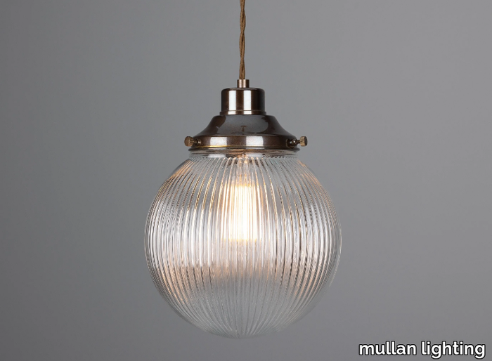 STANLEY 200MM HOLOPHANE GLOBE PENDANT - Handmade pendant lamp _ mullan lighting