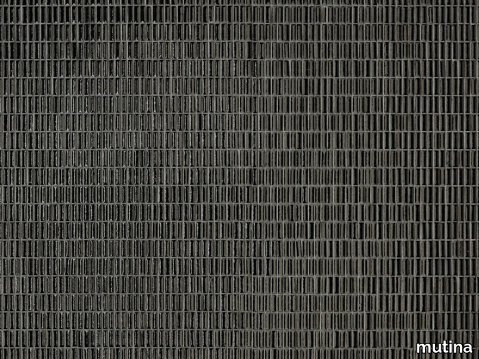 PHENOMENON ROCK GLOSSY NERO - Porcelain stoneware wall/floor tiles _ Mutina