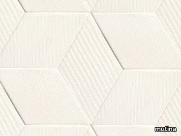 TEX WHITE - Indoor porcelain stoneware wall/floor tiles _ Mutina