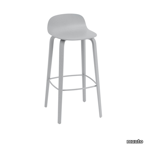 Visu Bar Stool Wood Base - 75 cm / 29.5"