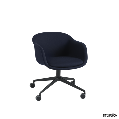 Fiber Conference Armchair Swivel Base w. Castors