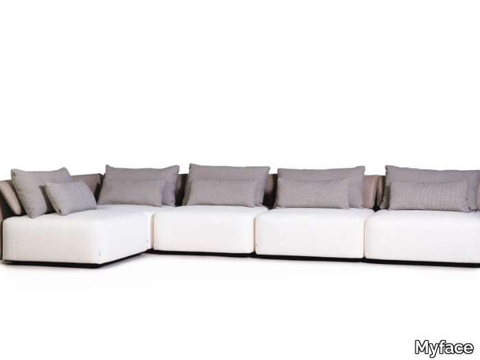 NOMAD - Modular fabric garden sofa _ Myface