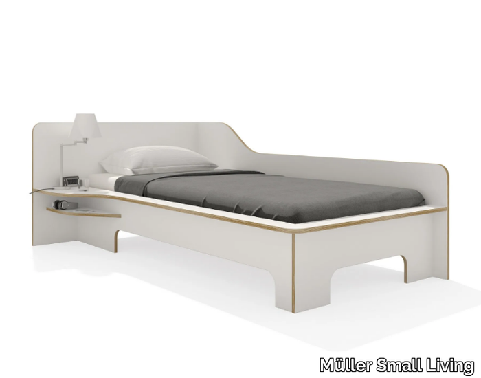 PLANE - Plywood single bed _ Müller Small Living