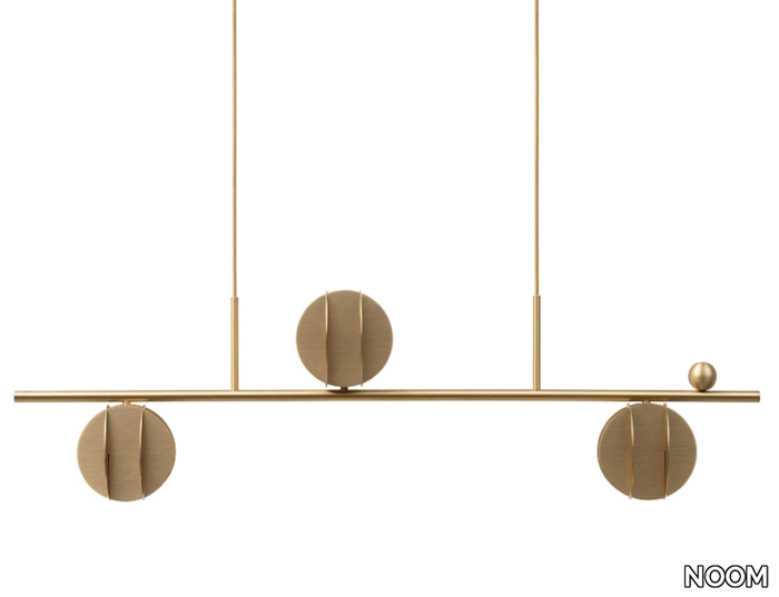 EL HORIZONTAL CS1 - LED brass pendant lamp _ NOOM