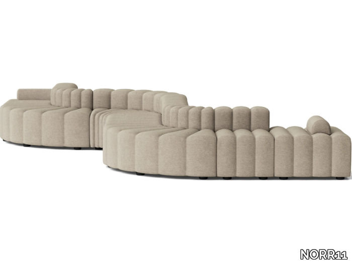 STUDIO 8 - Modular curved fabric sofa _ NORR11