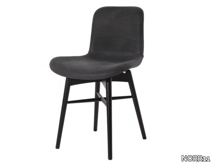 LANGUE ORIGINAL SOFT - Leather chair with beech legs _ NORR11