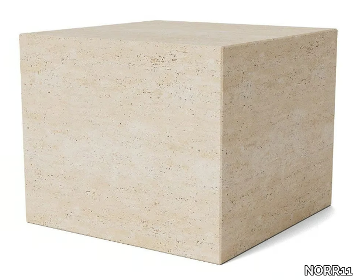 CUBISM - Square travertine coffee table _ NORR11