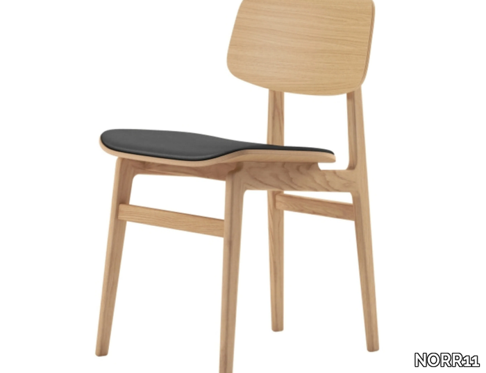 NY11 - Oak chair with integrated cushion _ NORR11