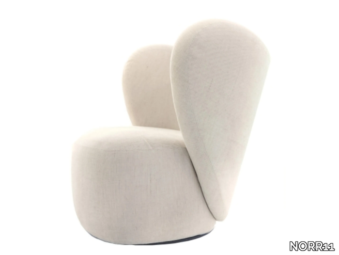 LITTLE BIG CHAIR - Wing swivel linen armchair _ NORR11