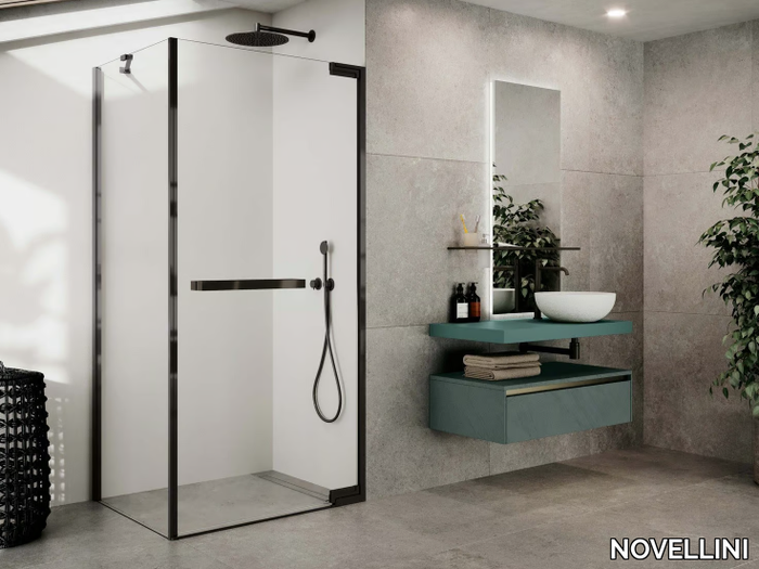 N180 G+F - Glass and aluminium shower cabin _ NOVELLINI