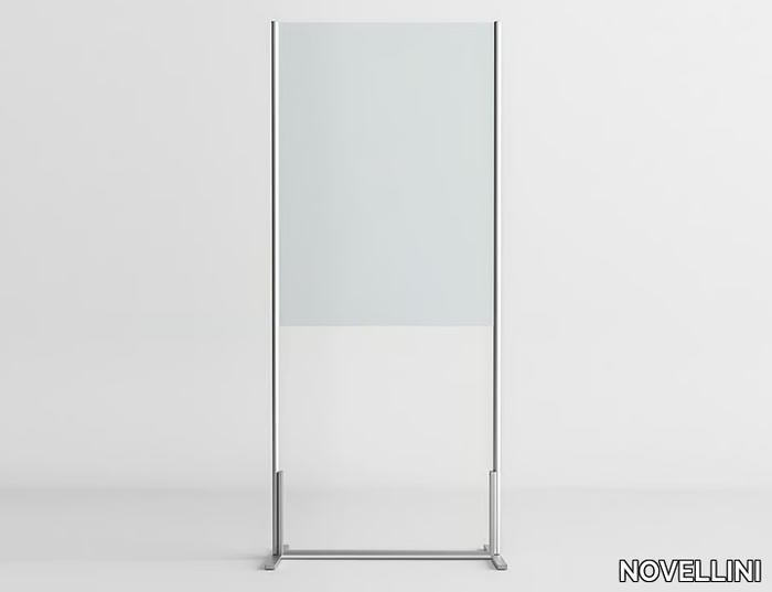 BESAFE WALL - Free standing glass and aluminium screen _ NOVELLINI