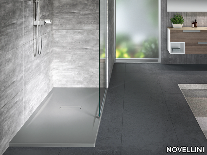 CUSTOM - Rectangular shower tray non-slip and warm to the touch _ NOVELLINI