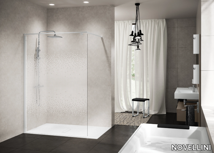 KUADRA FC IN ART - Central shower panel _ NOVELLINI