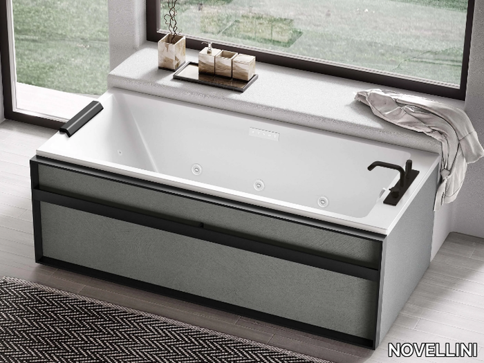 STILE - Hydromassage rectangular bathtub _ NOVELLINI