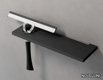 FRAME - Metal bathroom wall shelf with wiper holder _ NOVELLINI