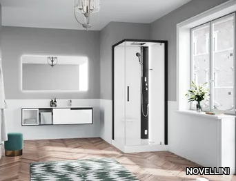 GLAX 1 2.0 G+F - Multifunction corner shower cabin _ NOVELLINI