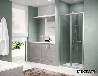 ZEPHYROS S IN OUT - Niche shower cabin with folding door _ NOVELLINI