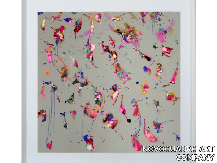 VIOLET RAINBOW - Paper Painting _ NOVOCUADRO ART COMPANY