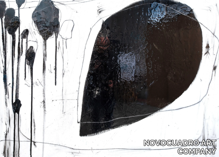 BLACK DROPS II - Canvas Painting _ NOVOCUADRO ART COMPANY