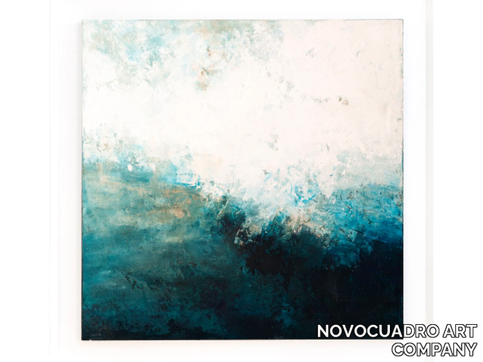 LAGOON ON SURFACE - Wooden Painting _ NOVOCUADRO ART COMPANY